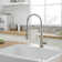 Single Handle Pull Out Kitchen Faucet In Dual Function Modes