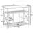 Dooitze 47.2'' Console Table