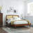 Sierra Cane and Wood Platform Bed with Splayed Legs-212808034-212808037