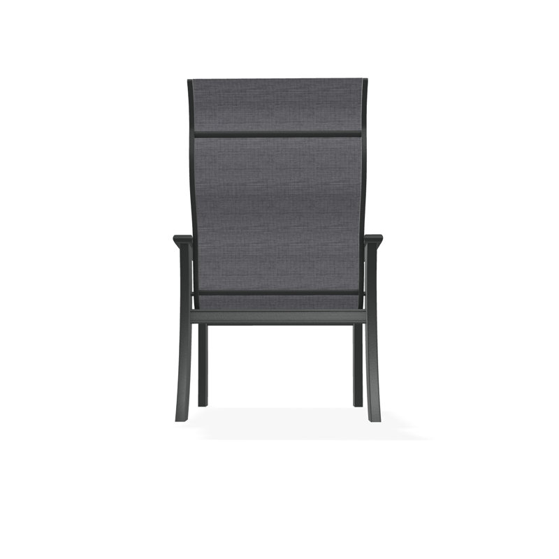 St. Catherine Polymer Outdoor Lounge Chair, Graphite, Destiny Steel