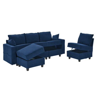 Trenecia 5 - Piece Upholstered Sectional by Mercer41