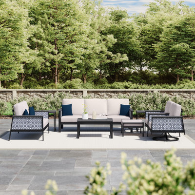 Townsend 7 Piece Sofa Seating Group with Sunbrella Cushions by Birch Lane