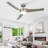 52" 3 - Blade Smart Propeller Ceiling Fan with Dimmable LED Light and Remote Control-598813282