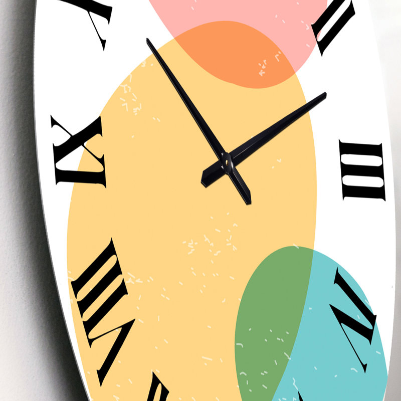 Minimal Elementary Organic and Geometric Compostions IX - Horloge murale moderne, Petit