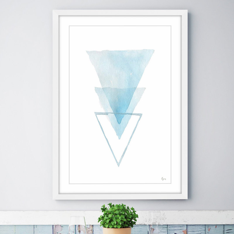 « inversed iceberg »-cadre photo, impression sur papier, H 18 po x l 12 po x P 1,5 po, Cadre blanc