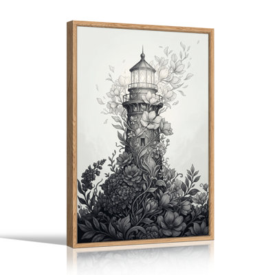 Ensemble de 1 tableau sur toile « Fleurs du phare »