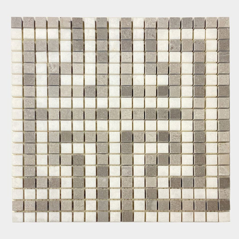 Clé grecque + carré Bianco