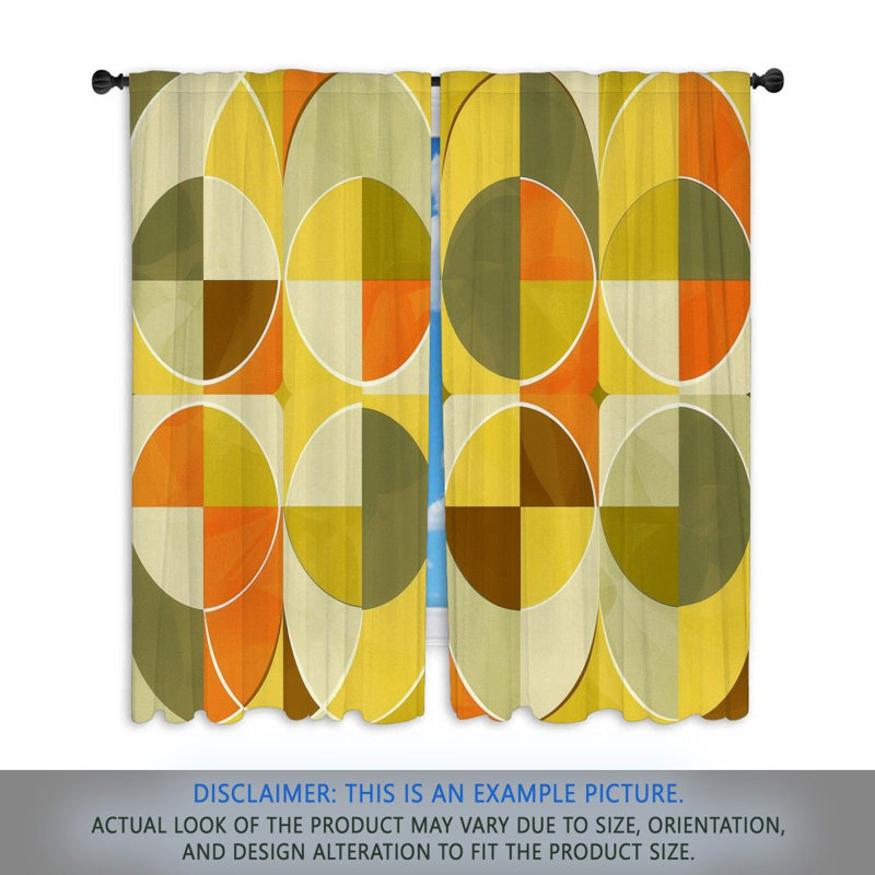 Paire de rideaux obscurcissant en polyester Algin, L 20 po x L 61 po