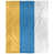 Jaune / bleu royal / blanc