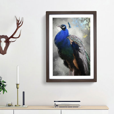 Gorgeous Peacock Bird - Picture Frame Painting Print