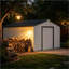 Spacious Steel Sheds 11.2 X 12.7 Ft, Modern Outdoor Storage For Home