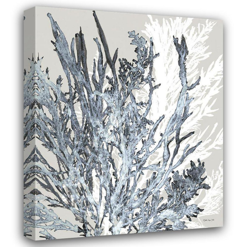 Beachcrest Home ™, art sur toile tendue avec châssis Stellar Design Studio: corail transparent 2, H 44 po x l 36 po