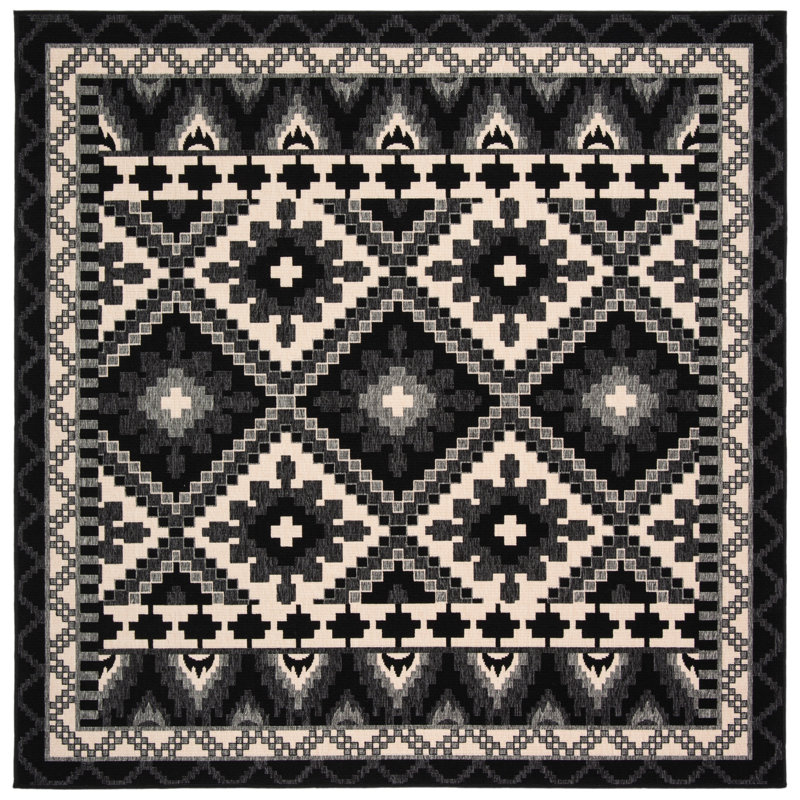 Northpoint Veranda Performance Southwestern Indoor/Outdoor Area Rug, Square 8'