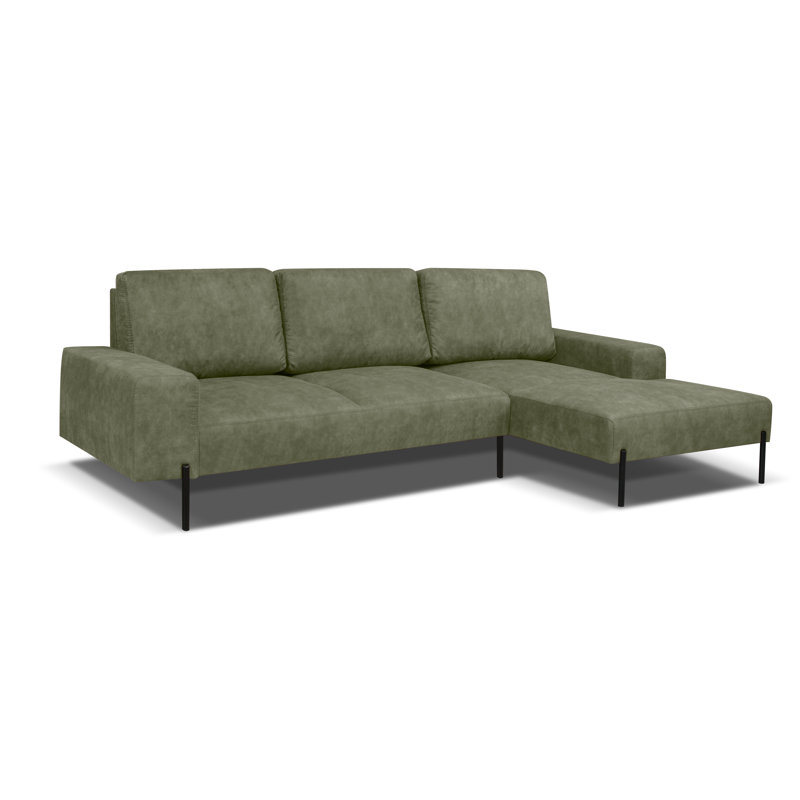 Abilyn 3 Seater Corner Sofa , Right Hand Facing, Brown