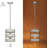 Englas 1 - Light Silver Lantern Pendant