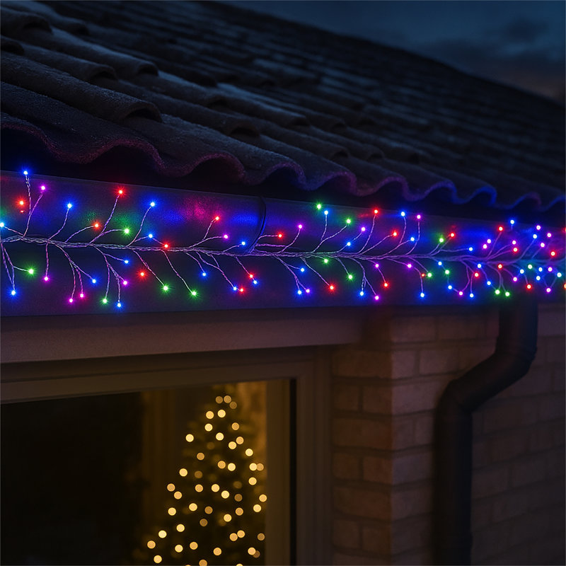 LED Indoor / Outdoor String Lights, 2cm H x 1000cm L x 2cm D