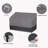 Waterproof Outdoor Loveseat, Heavy Duty 2-Seater Patio Couch, Windproof Outdoor Furniture With Air Vent (76W X 32.5D X 33H Inch, Gray/Dark Gray)-773529873