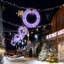  Couronne de Noël 60 po pré-éclairée 60 po avec guirlande de Noël à DEL 110 V avec nœud et guirlande de 5 po Halo