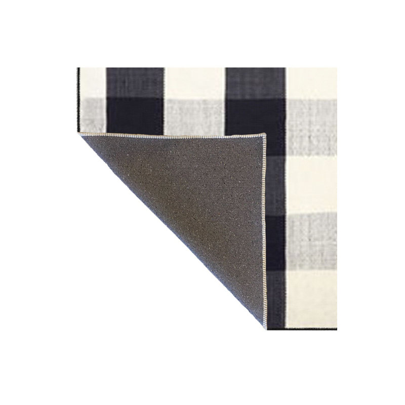 Black Colorful Geometric Patterned Decorative Rug, Rectangle 2'6" x 6'7" Rug Pad Included