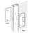 Prime-Line 1/2 in. Thick Door Sliding Screen Door Handle, for Columbia Series Sliding Screen Doors (Single Pack)