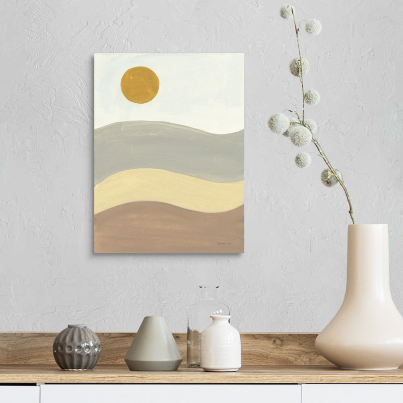 «Retro Abstract II» par Danhui Nai, impression sur toile, Toile tendue, H 16 po x l 12 po x P 1,25 po