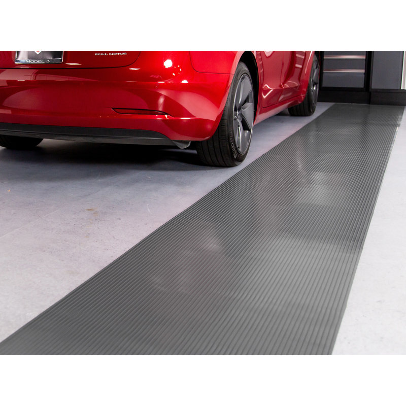 Tapis de garage en vinyle G-Floor, L 30 po x L 204 po, gris