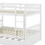 Full Over Full Rubber Wood Bunk Bed With Trundle
