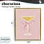 Cadre flottant en verre Champagne Party, design par Lucille Price-1509556470-1509556471