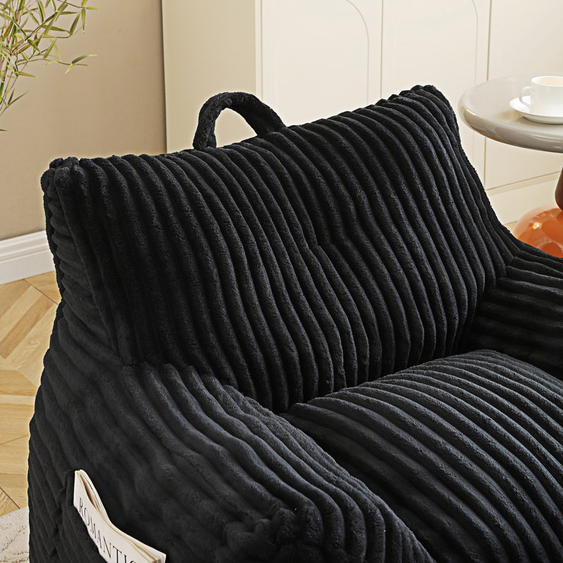 Fauteuil Lazy, Noir
