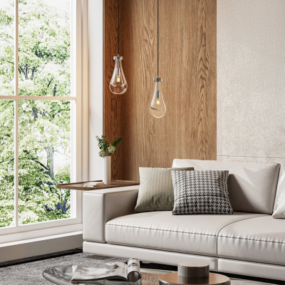 Luminaire suspendu de luxe à 1 lumière Raindrop