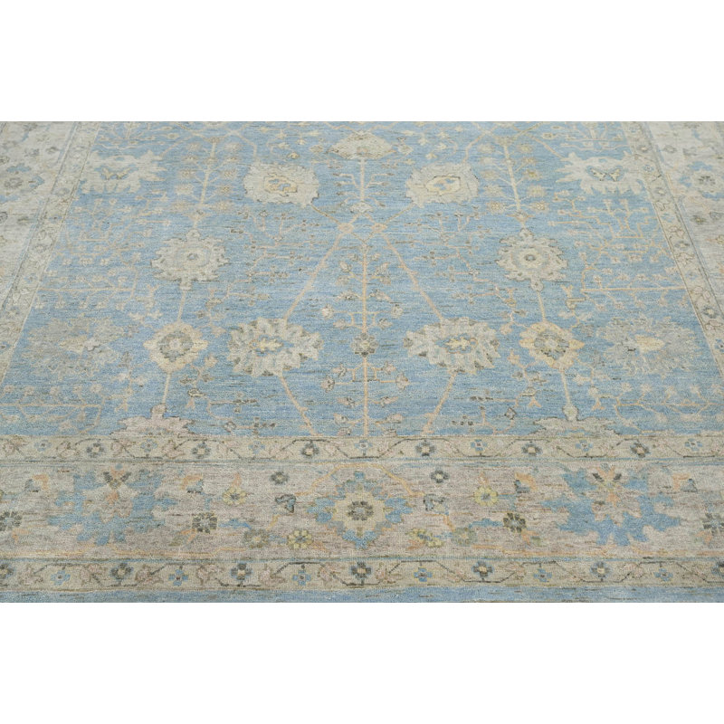 One-of-a-Kind 9' X 11'8'' New Age Wool Area Rug in Blue/Beige/Toupe/Tan