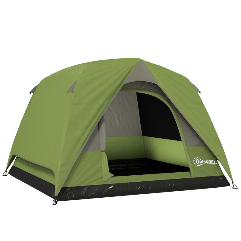 3 Person Tent, Olive Green/Grey