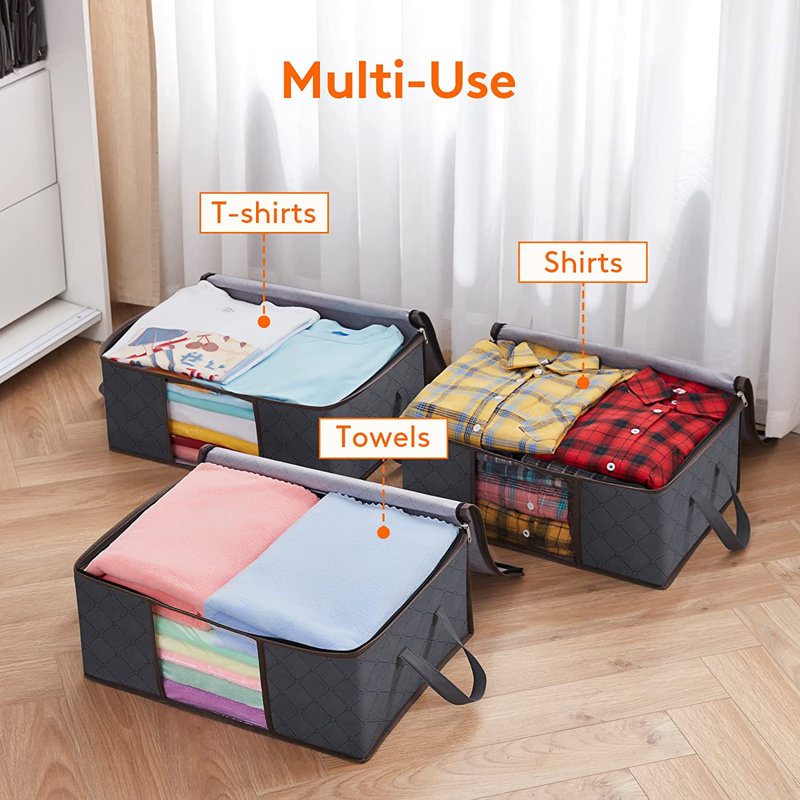 Fabric Underbed Storage Set, 35, 3