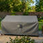 Housse de canapé de patio résistante aux intempéries avec protection en PVC respirante et durable, ourlet élastique réglable, sangles à fermeture par clic et trous-25131740-25131744