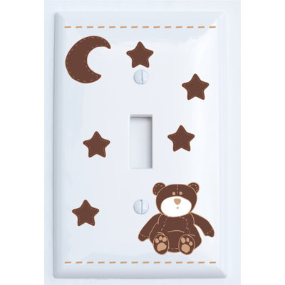 Plaque murale interrupteur à bascule 1-Teddy Bear