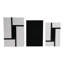 Boîtes de rangement décoratives en résine, bois et tissu non tissé - Organisateur polyvalent moderne pour espaces élégants, ensemble de 3