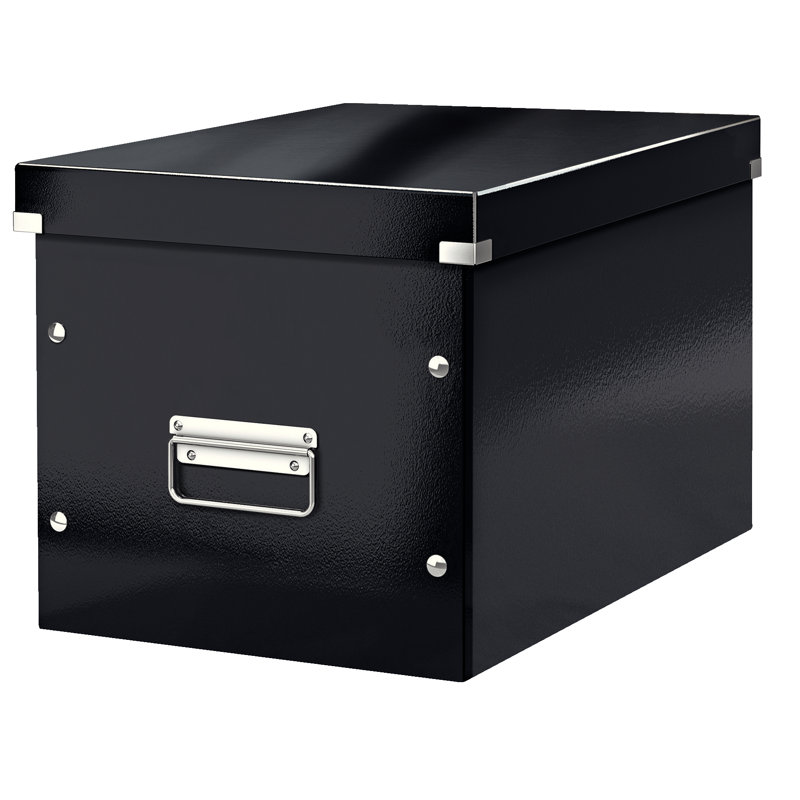Leitz Decorative Bin, 32cm H x 31cm W x 36cm D, Black