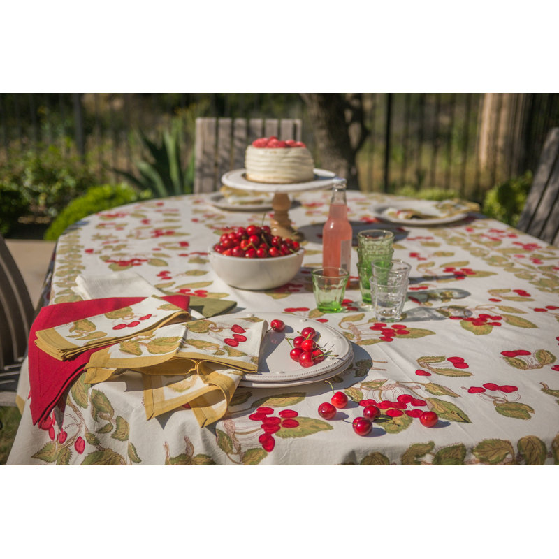 Cherry Cotton Square Napkins