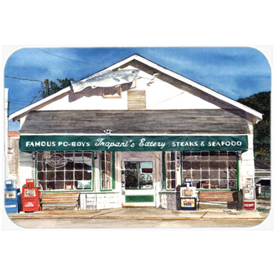 Caroline's Treasures Trapani's Eatery Glass Cutting Board
