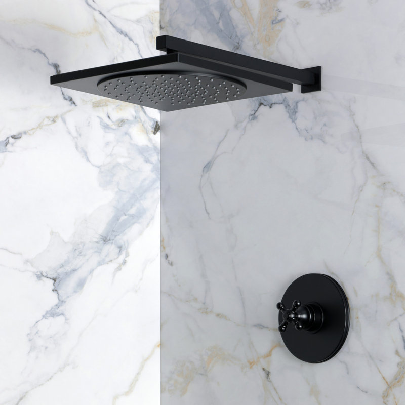 Kingston Brass Metropolitan Single-Handle Pressure Balanced Shower Faucet, Matte Black
