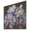 Noir Intrigue Irises Dream - Art mural en bois d'iris sur bois de pin naturel-27116535