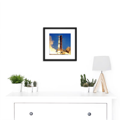 Space NASA Apollo 11 Rocket Launch Lift Off - Single Picture Frame Print