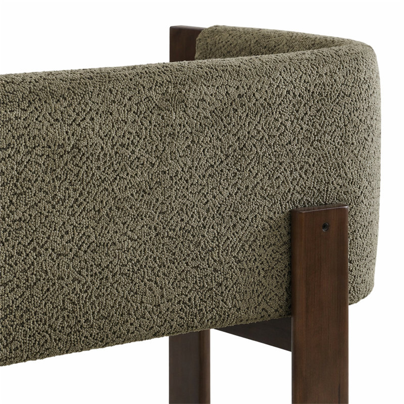 Causeuse 48,5 po (noyer + vert), Green