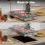 Karinear Electric Cooktop with 110-120V plug,2 Burners,12 Inch