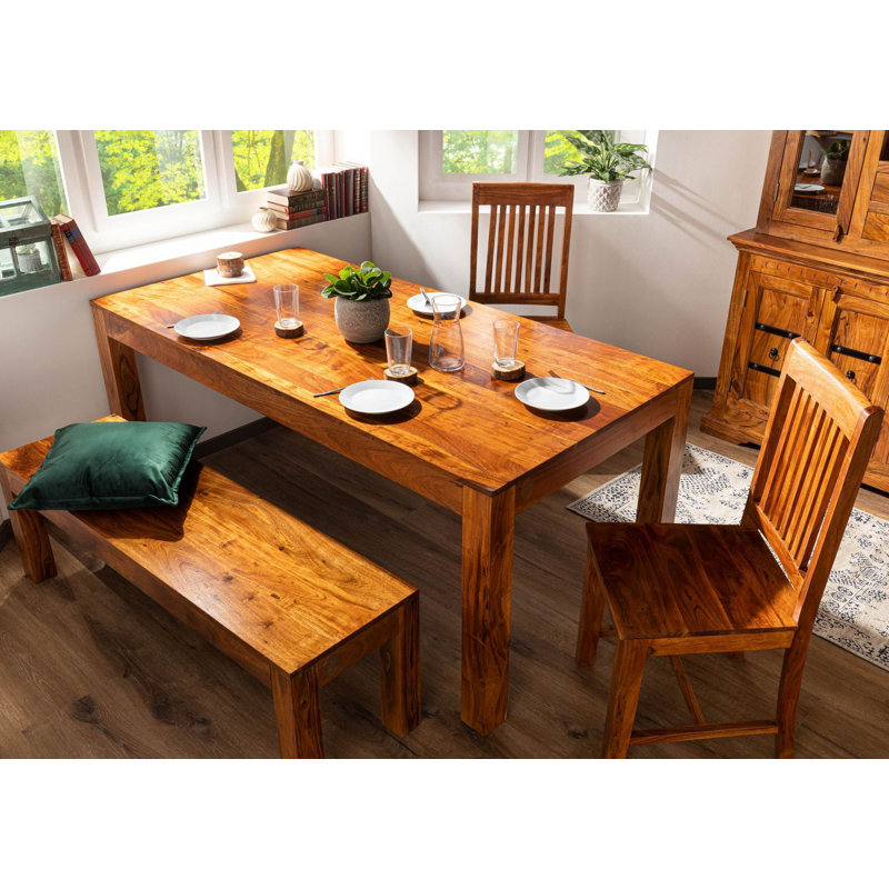 Oxford Acacia Solid Wood Dining Table, H76 x L160 x W90cm