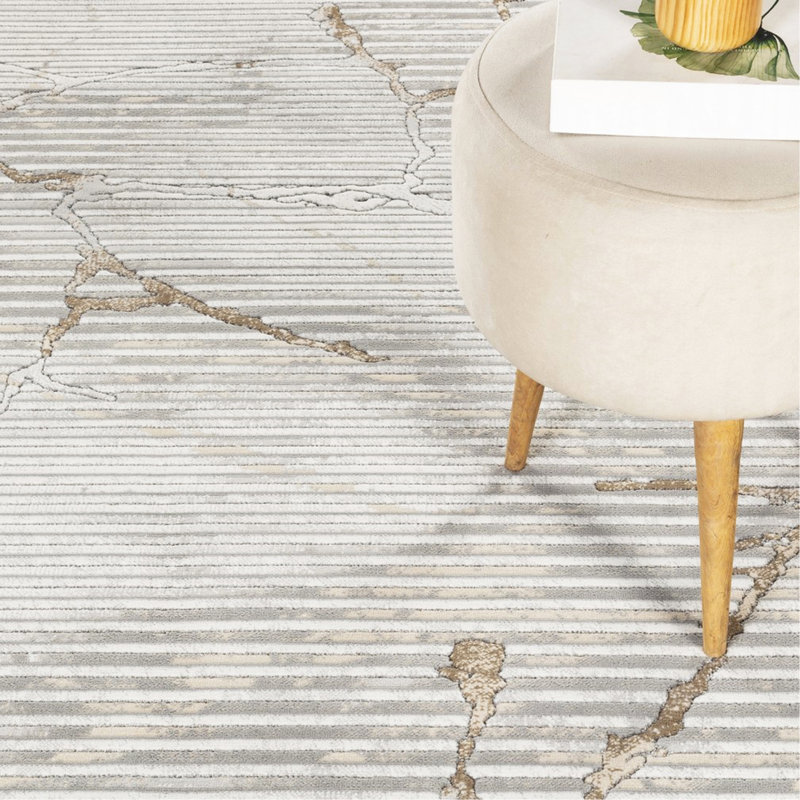 Gray Area Rug, Rectangle 7'10" x 10'6"