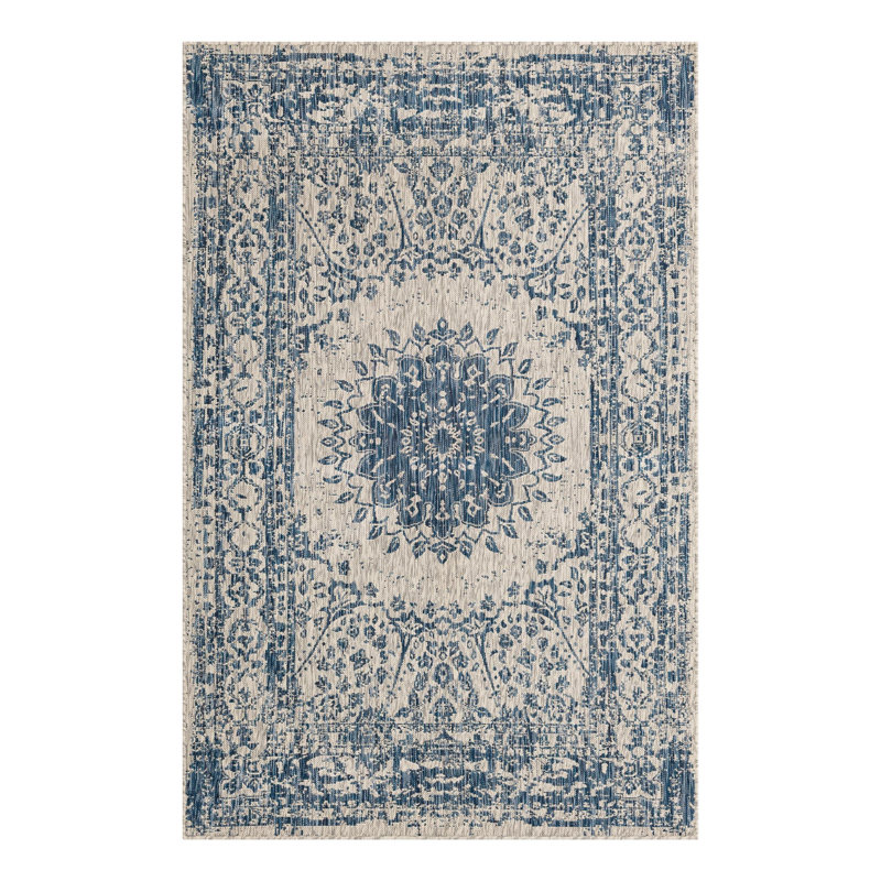 Ornate Lamotte Indoor/Outdoor Area Rug, Rectangle 5'3" x 8'