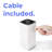 Techko Modern Sleek 1000Ml Ultrasonic Cool-Mist Tabletop Humidifier