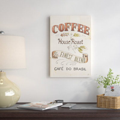 « authentique coffee ix », art textuel sur toile
