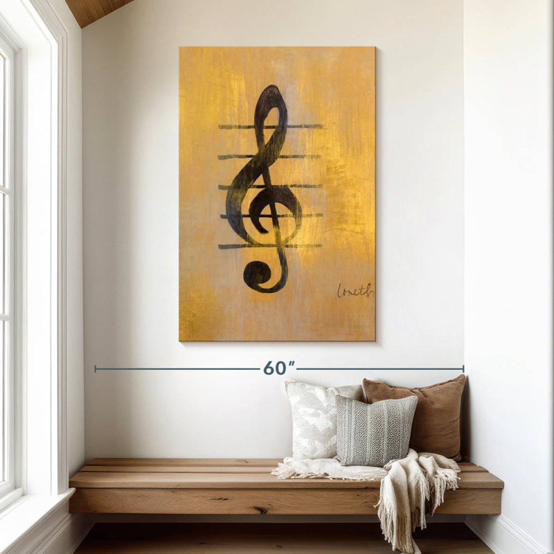 Abarca Treble Clef, 48" H x 32" W